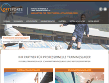 Tablet Screenshot of dft-sports.de